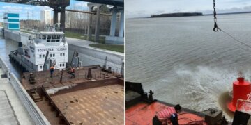 Новосибирский шлюз готовится к навигации