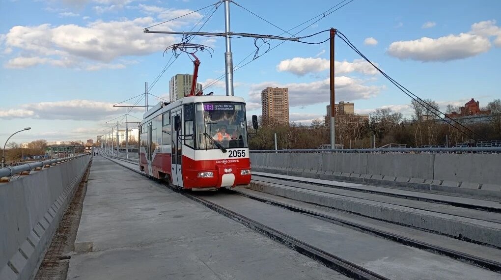 Запуск эстакады на площади Труда улучшит движение трамваев в левобережье Новосибирска