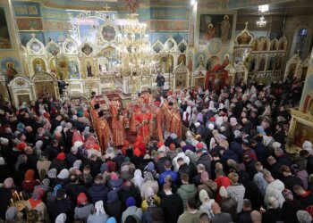 Пасхальные богослужения прошли в Вознесенском кафедральном соборе