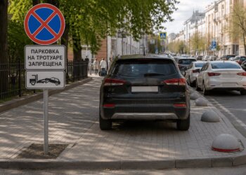 «ПаркНет» снова ловит водителей на газонах в Новосибирске