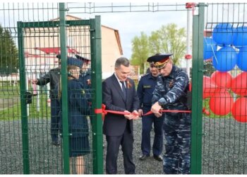 В новосибирской воспитательной колонии для подростков появилась комфортная спортивная площадка