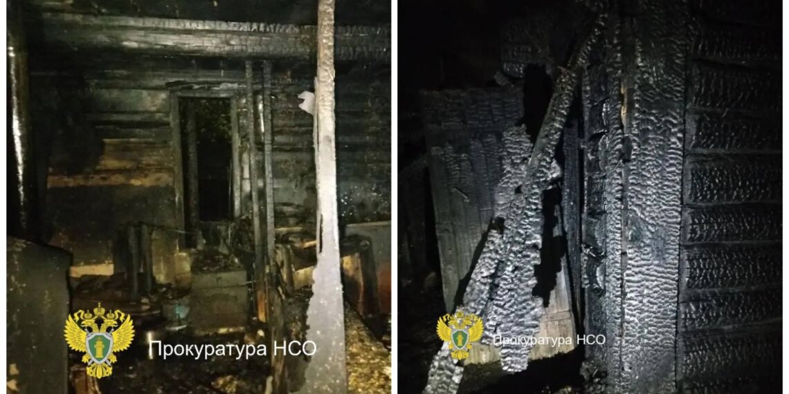 Новосибирца арестовали за поджог дома с женщиной и 5-летней девочкой
