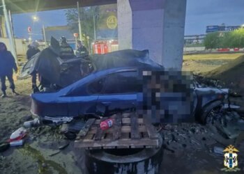 Два человека погибли в аварии на развязке четвёртого моста в Новосибирске