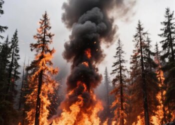 На Новосибирск надвигается дым от пожаров в Красноярском крае