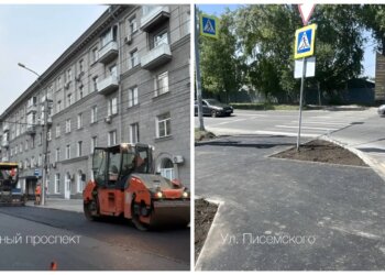 14 объектов одновременно: в Новосибирске усиленно ремонтируют дороги