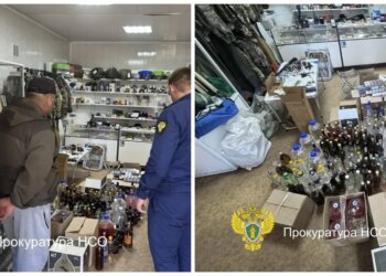 В НСО накрыли рыболовный магазин, в котором торговали контрафактным алкоголем