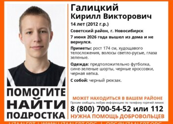 В Новосибирске пропал 14-летний подросток