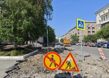 В центре Новосибирска временно сузят две улицы для ремонта теплосетей