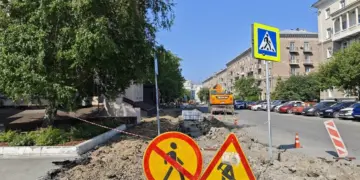 В центре Новосибирска временно сузят две улицы для ремонта теплосетей