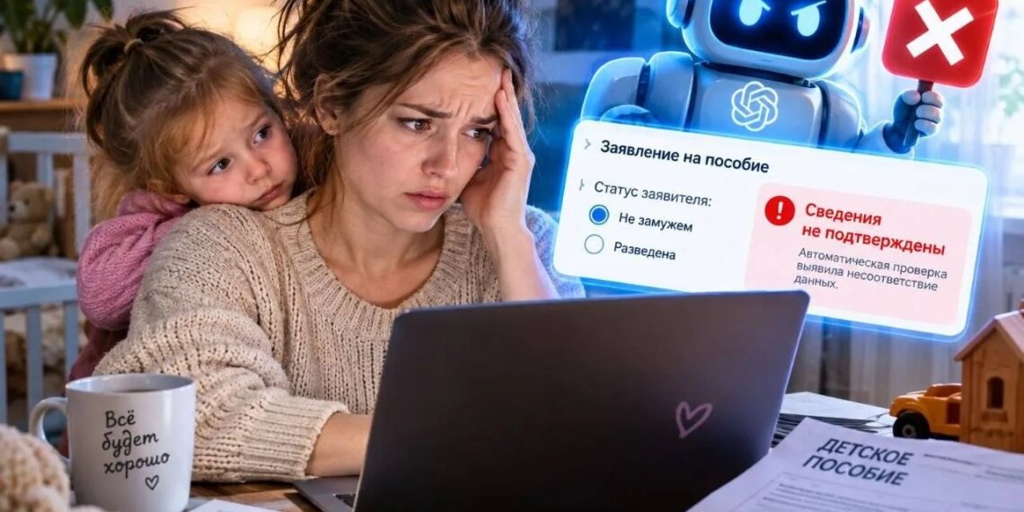 Нейросеть лишили мать-одиночку пособия