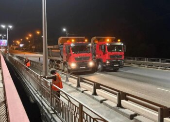 Один из старейших новосибирских мостов проверили на прочность