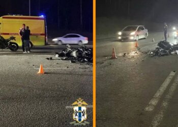 Два мотоциклиста погибли в ДТП с грузовиком на Бердском шоссе