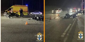 Два мотоциклиста погибли в ДТП с грузовиком на Бердском шоссе