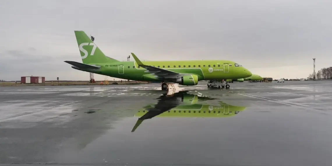 Самолёт S7 подал сигнал бедствия при посадке в московском аэропорту