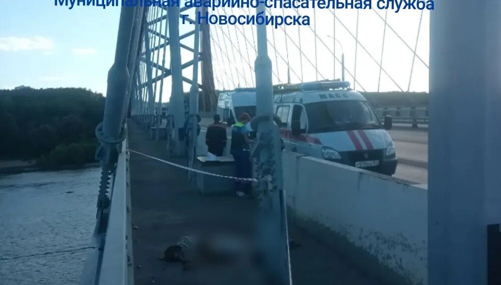 Мужчина погиб, упав с арки Бугринского моста в Новосибирске