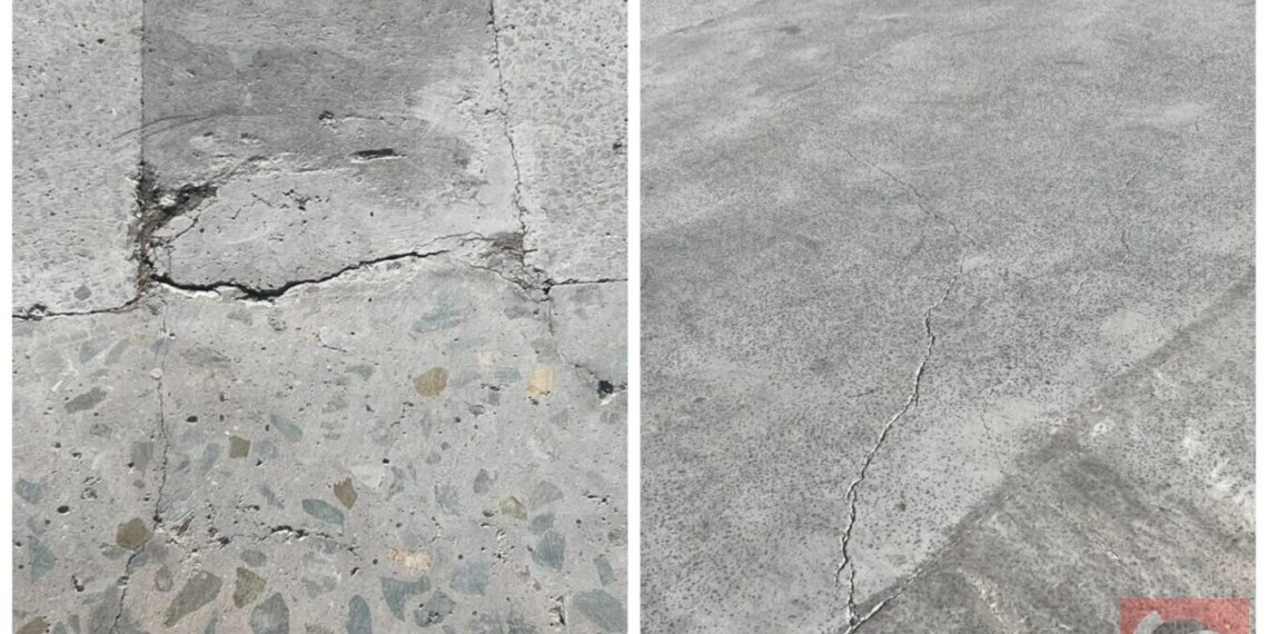 Мэрия Новосибирска поручит подрядчикам исправить трещины на тротуарах «Монумента Славы»