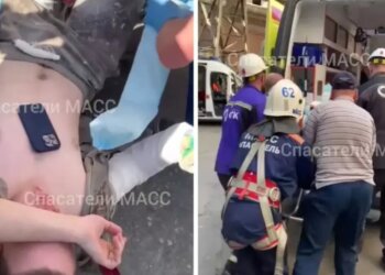 Спасатели эвакуировали промышленного альпиниста после падения с высоты на новосибирской ТЭЦ