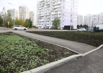 Комфортный путь к врачу: в Новосибирске завершено благоустройство территории вокруг новой поликлиники №13