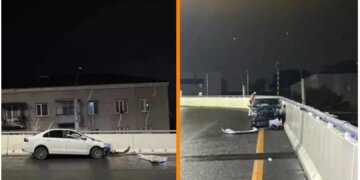 На четвёртом мосту пьяный водитель погиб, вылетев из машины