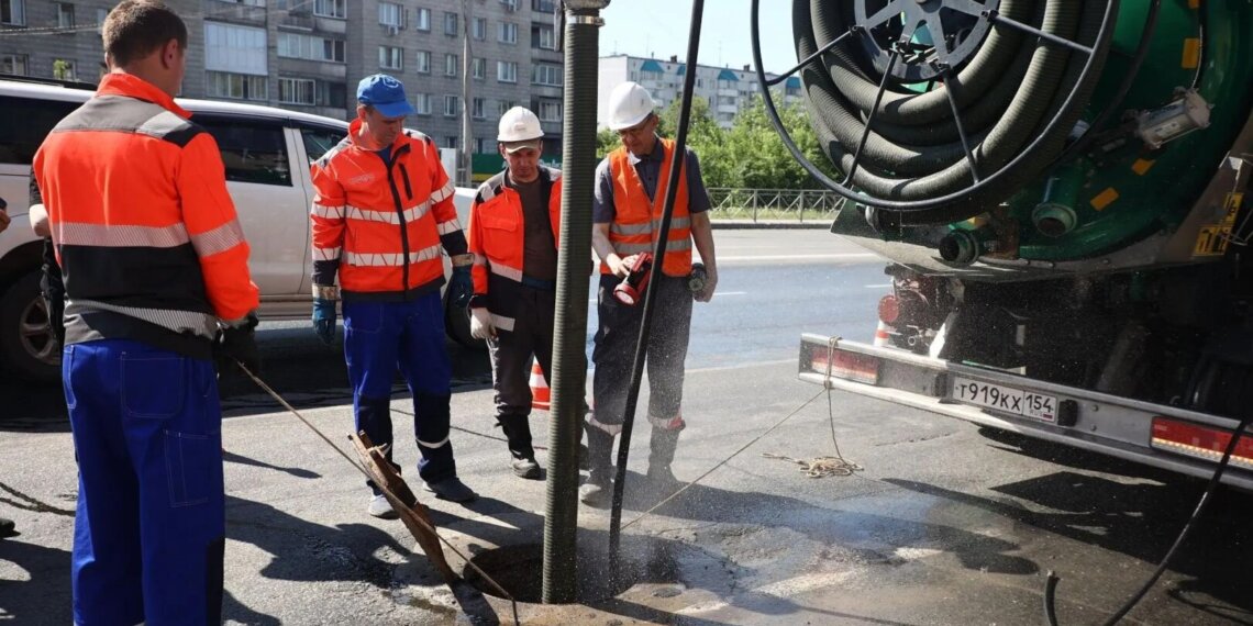 В Новосибирске промыли рекордное количество ливнёвок