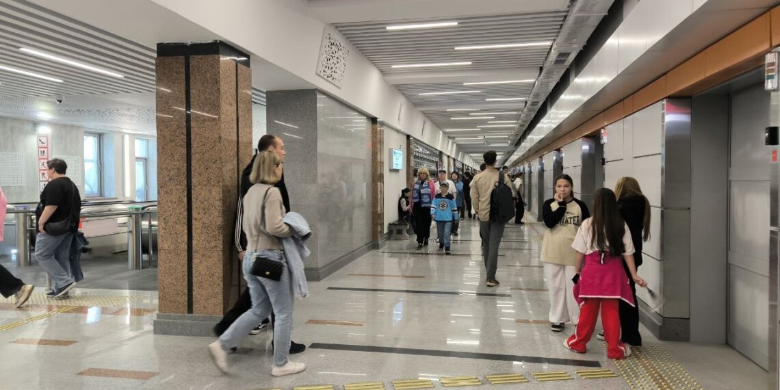 Станцию «Спортивную» в первый год работы посетили более миллиона пассажиров