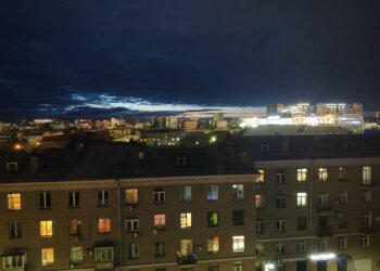Пять высоток  в Новосибирске подсветили для пилотов