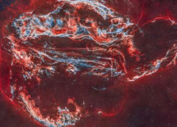 Новосибирские астрофотографы запечатлели туманность «Вуаль»
