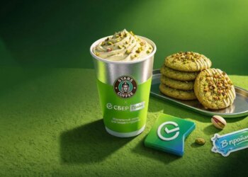Зелёный день начинается с кофе: СберПрайм и Stars Coffee объединились к 185-летию Сбера