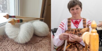 Пряха из Новосибирской области продолжает вековую семейную традицию